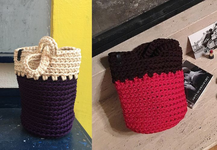 Handmade crocheted bags sold on Naver Korea via influencer marketing
